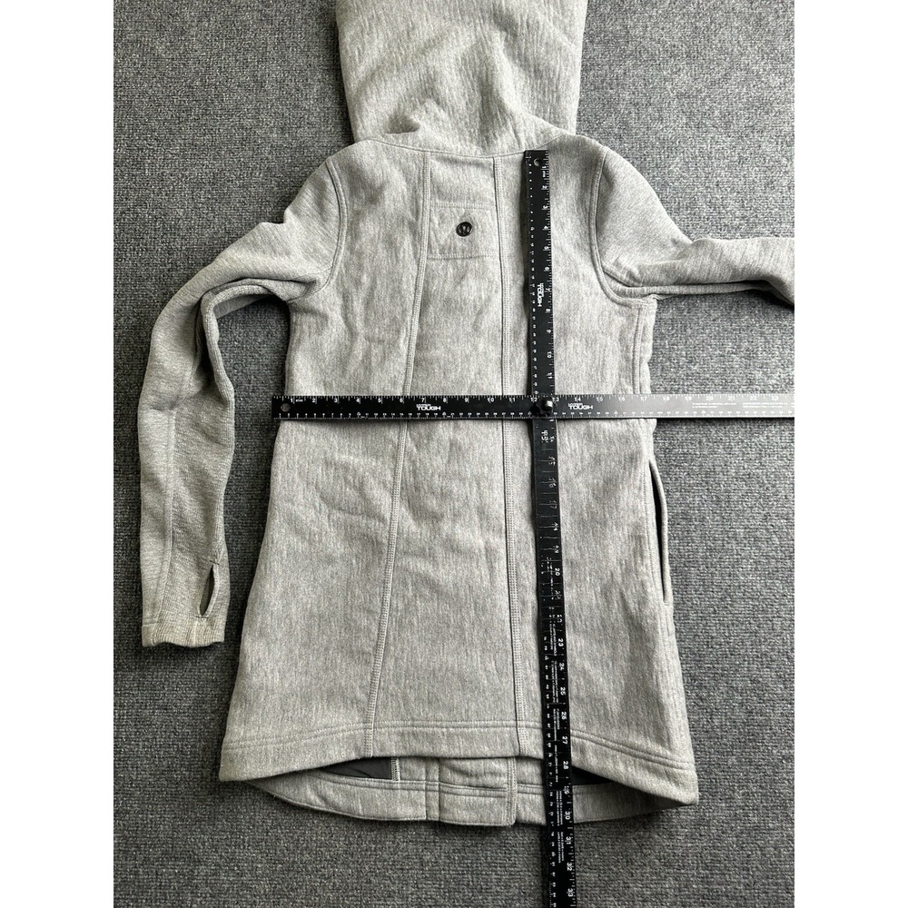 Womens Lululemon High Neck Collared Coat Jacket Gray, Size 4 - Picture 8 of 14